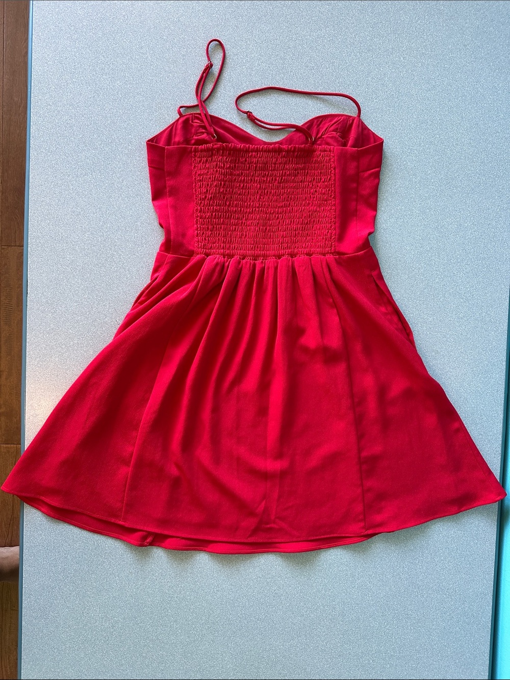 ABERCROMBIE & FITCH Red Mini Dress | Size S - Picture 6 of 10